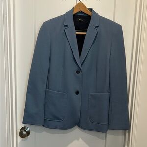 Theory Slate  Blazer with Front Pockets.